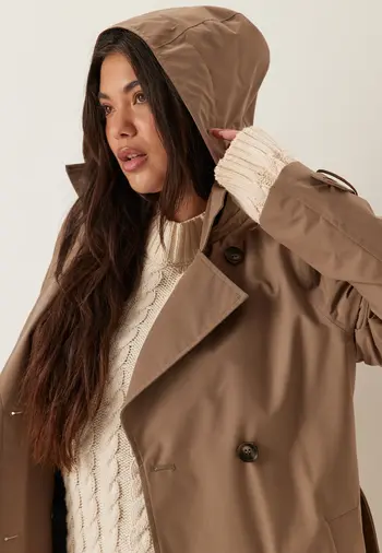 Vanntett trenchcoat dame